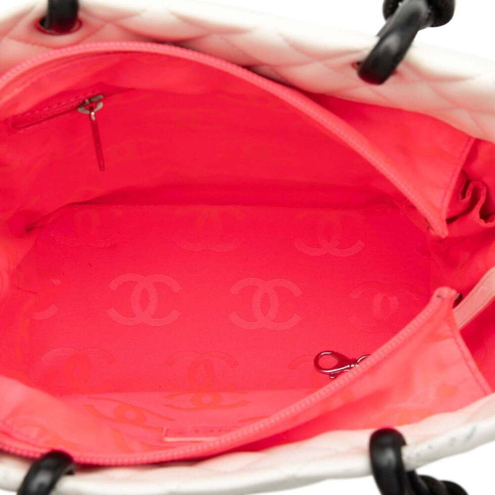 CHANEL Black Leather Logo Tote Bag - Picture 5 of 8